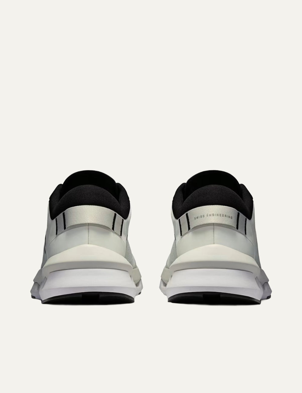 On Cloudzone sneakers in ice and black with breathable upper and CloudTec cushioning back