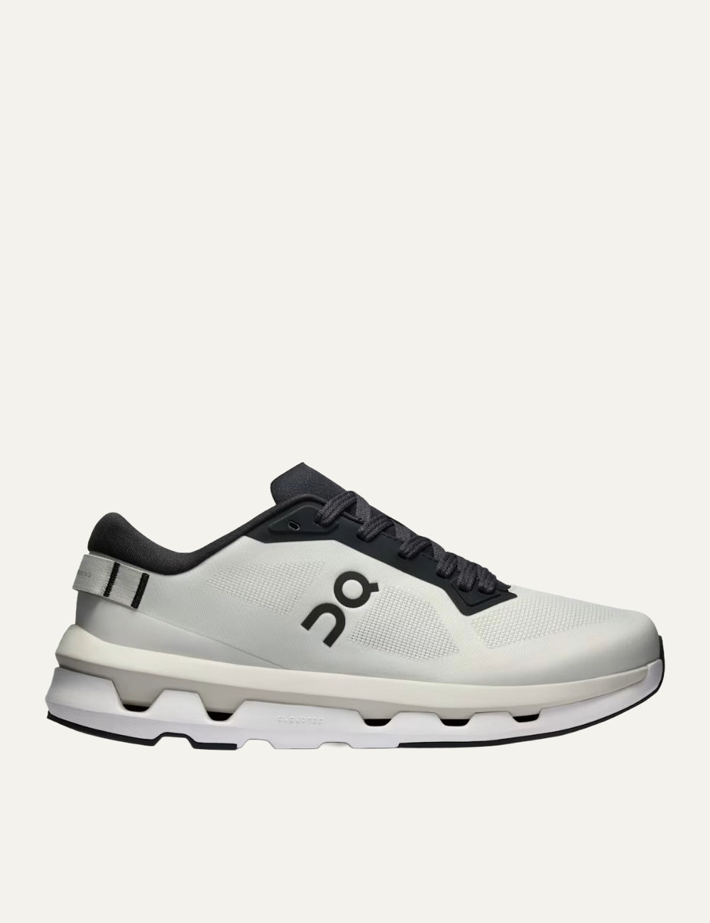 On Cloudzone sneakers in ice and black with breathable upper and CloudTec cushioning