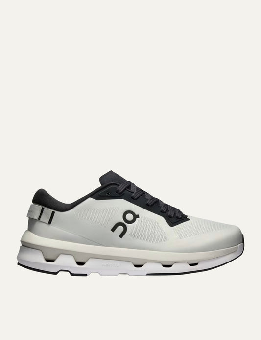 On Cloudzone sneakers in ice and black with breathable upper and CloudTec cushioning