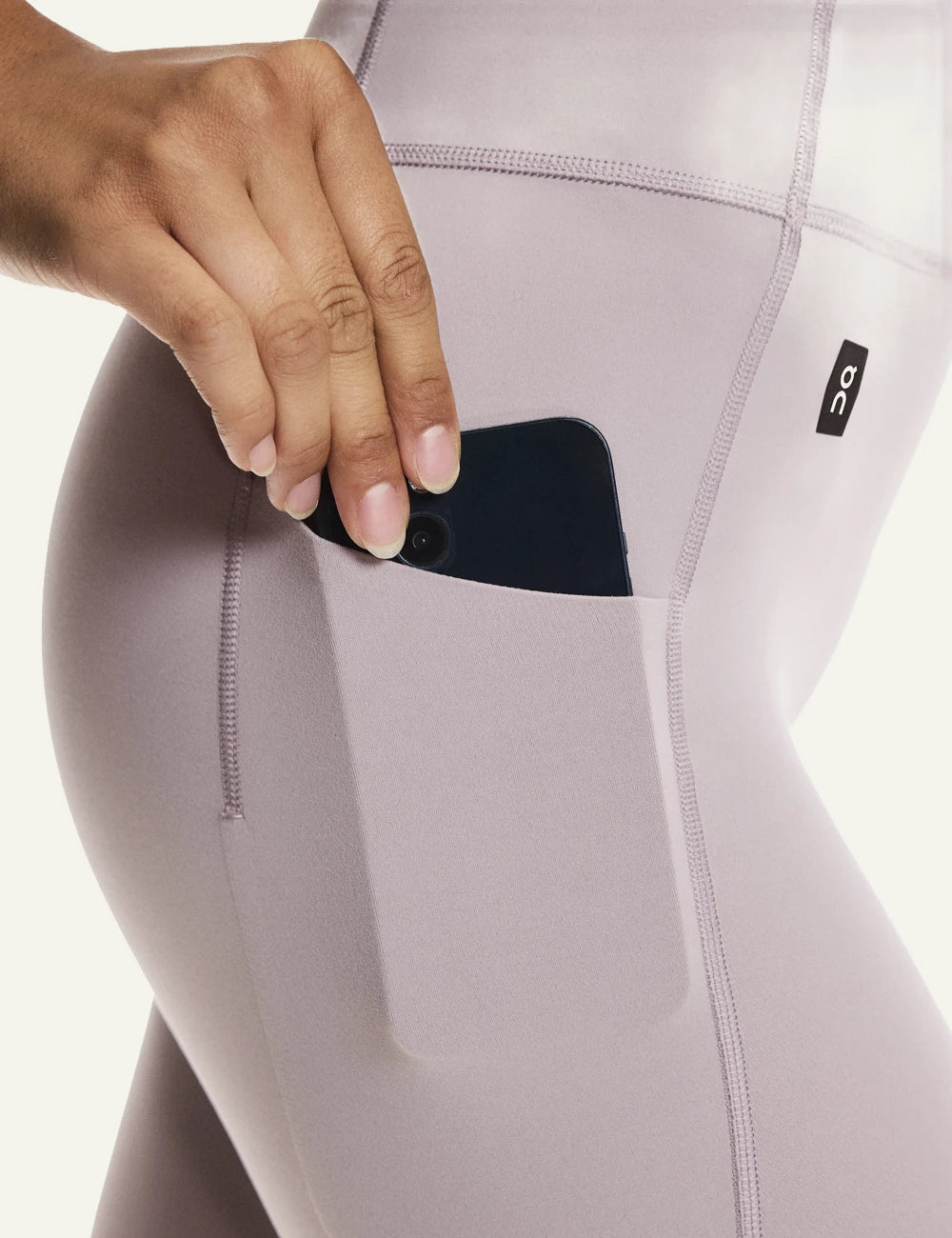 On performance leggings pocket