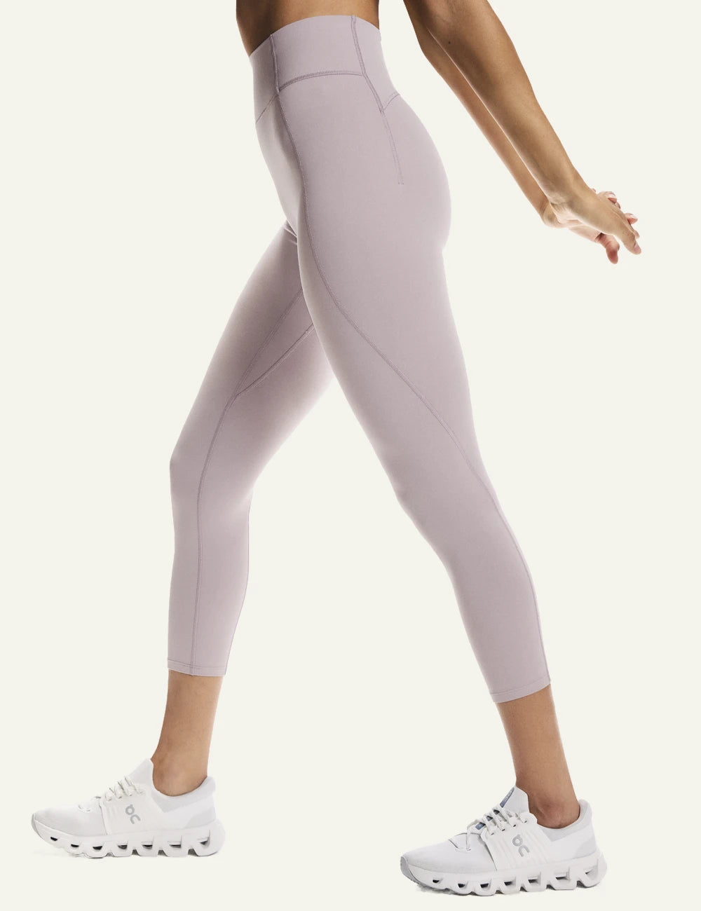 On performance leggings side 