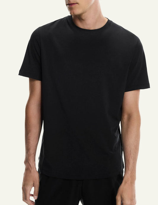 On performance t shirt black relaxed fit styling
