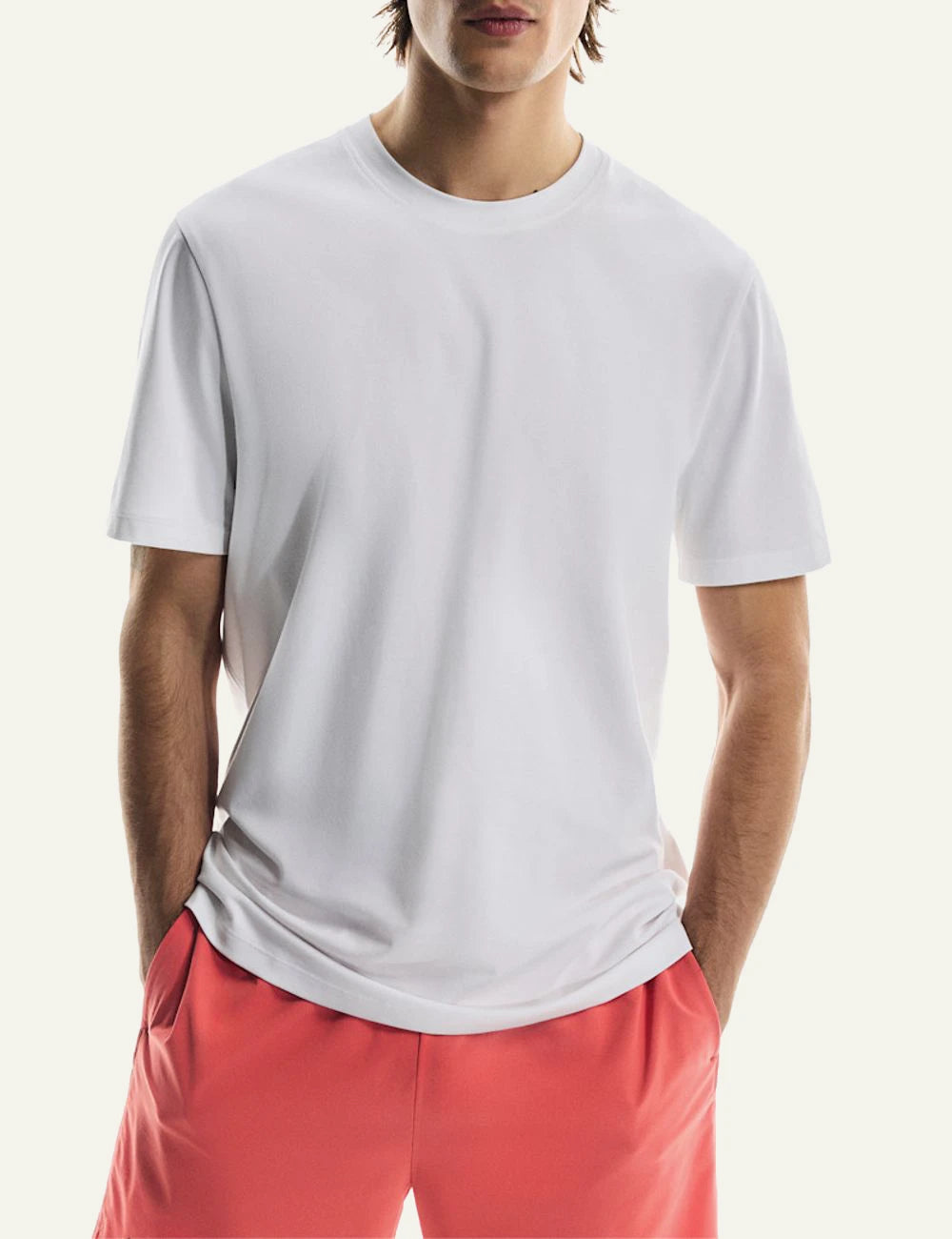 On performance t shirt white relaxed fit styling
