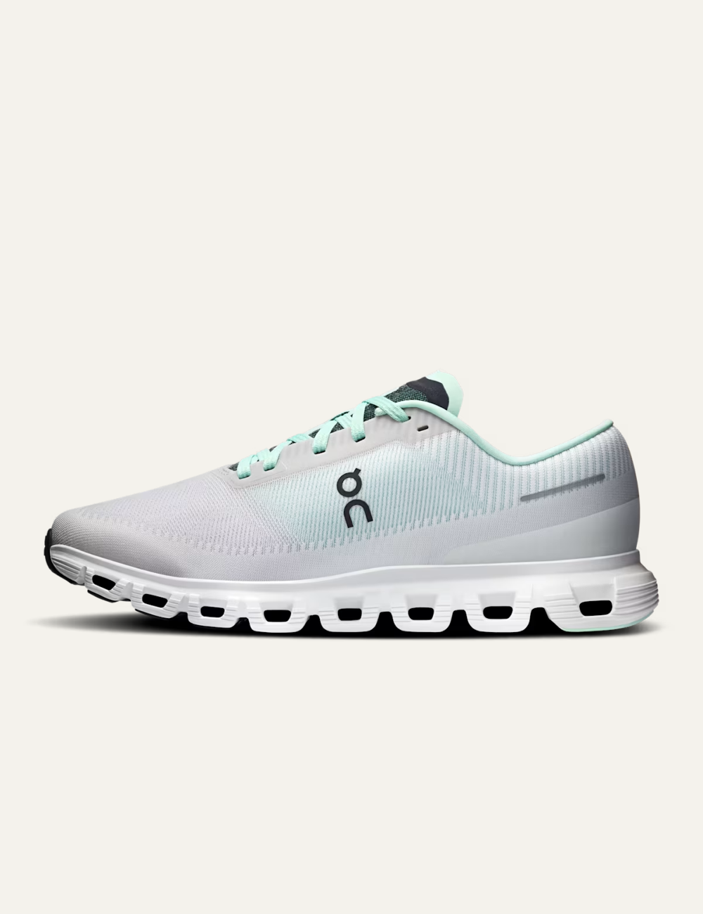 on running cloud 6 push sneakers creek nebula mesh profile view