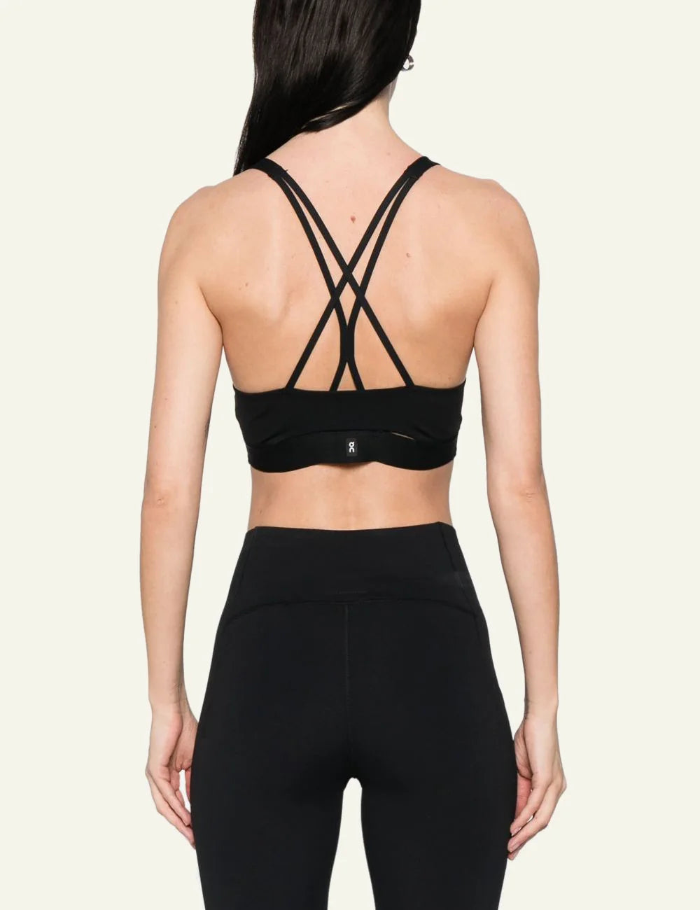 On sports bra black back model