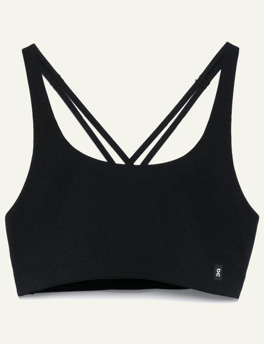 On sports bra black flat