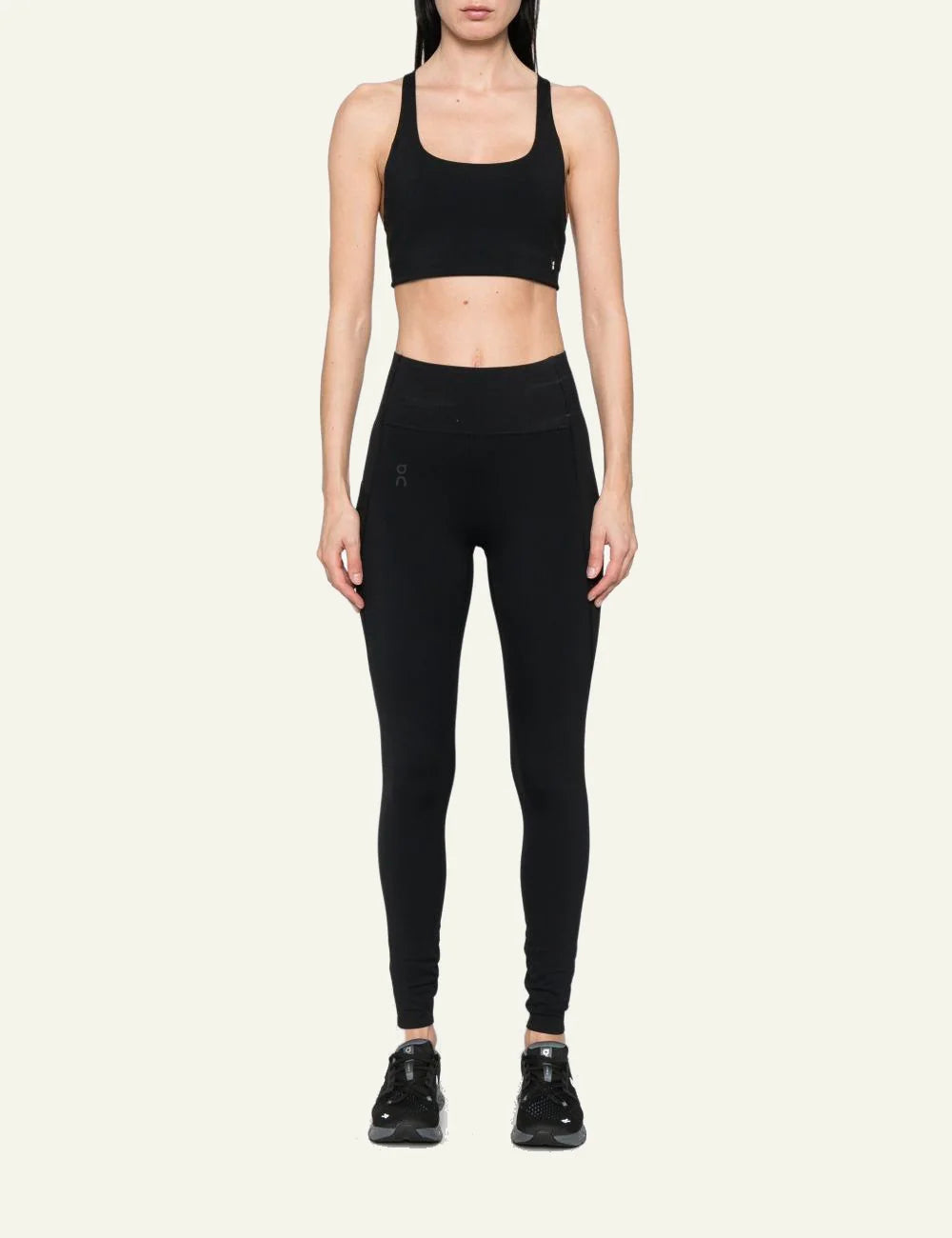 On sports bra black full body