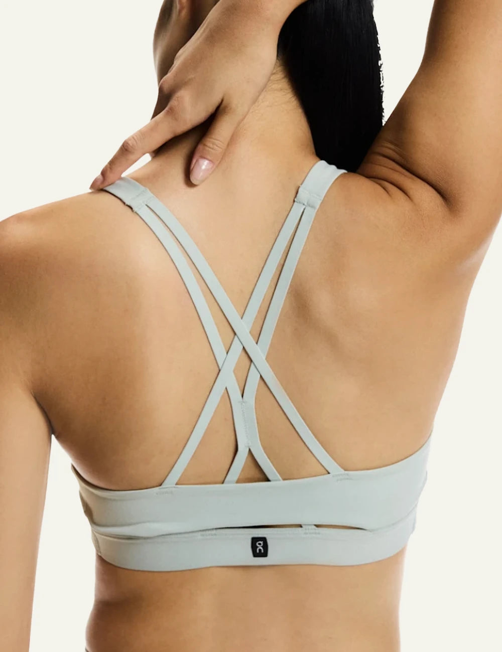 On studio bra mineral light support seamless racerback back view