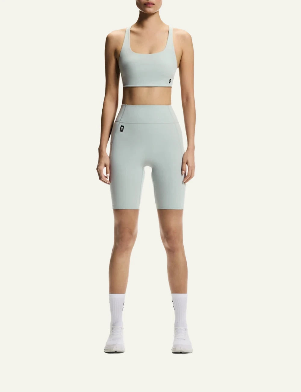 On studio bra mineral light support seamless racerback front view