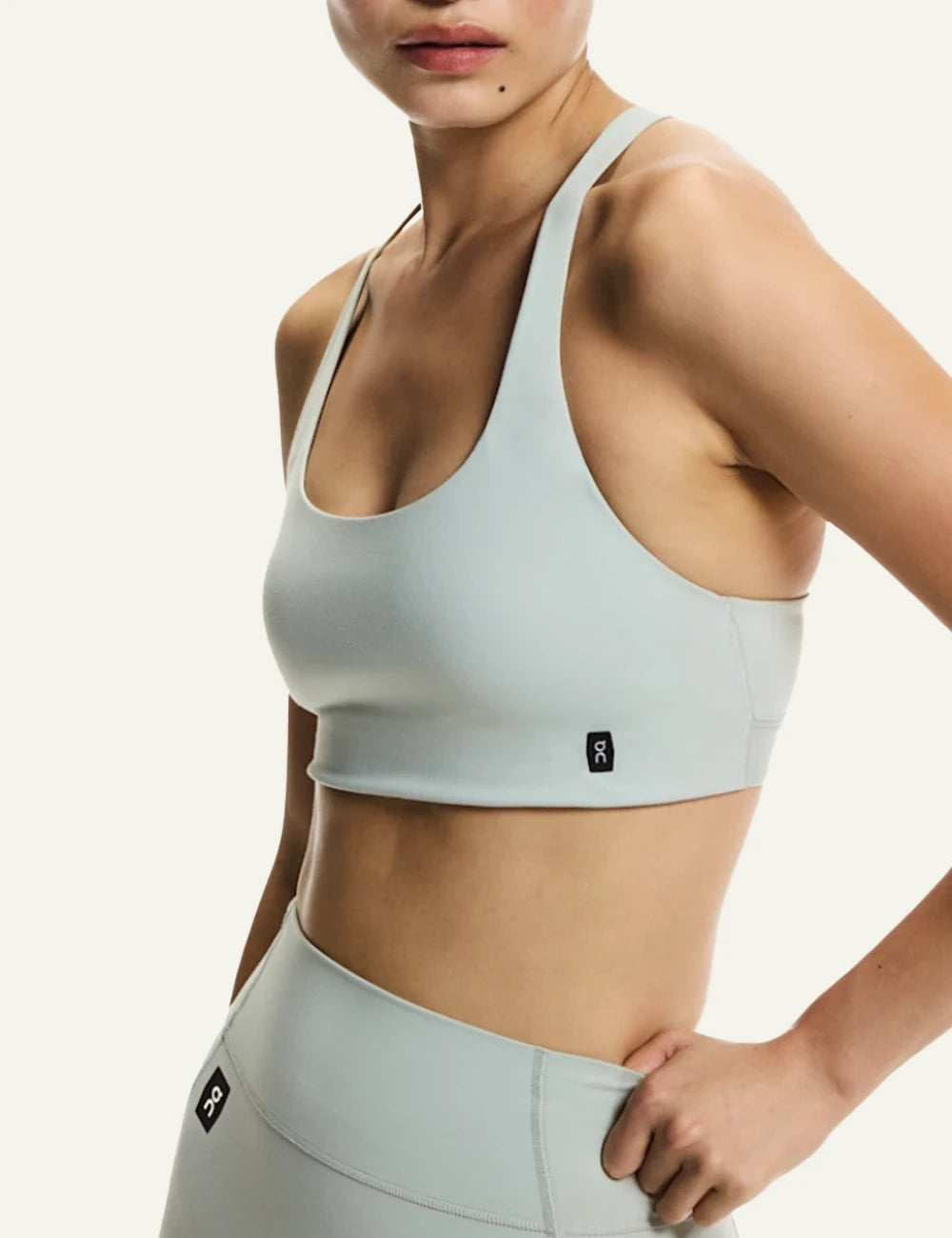On studio bra mineral light support seamless racerback side view