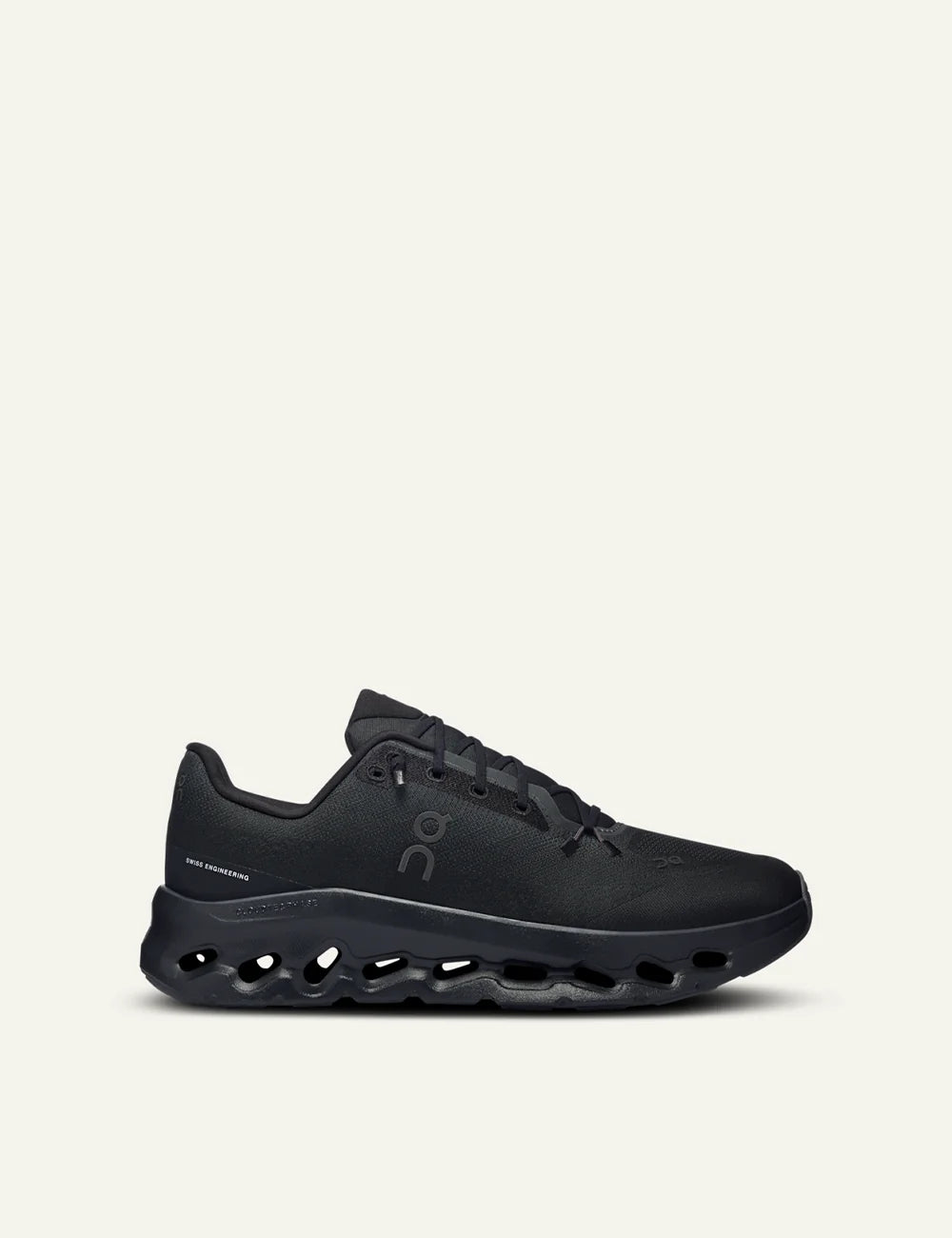On women's black mesh sneakers with CloudTec Phase cushioned sole