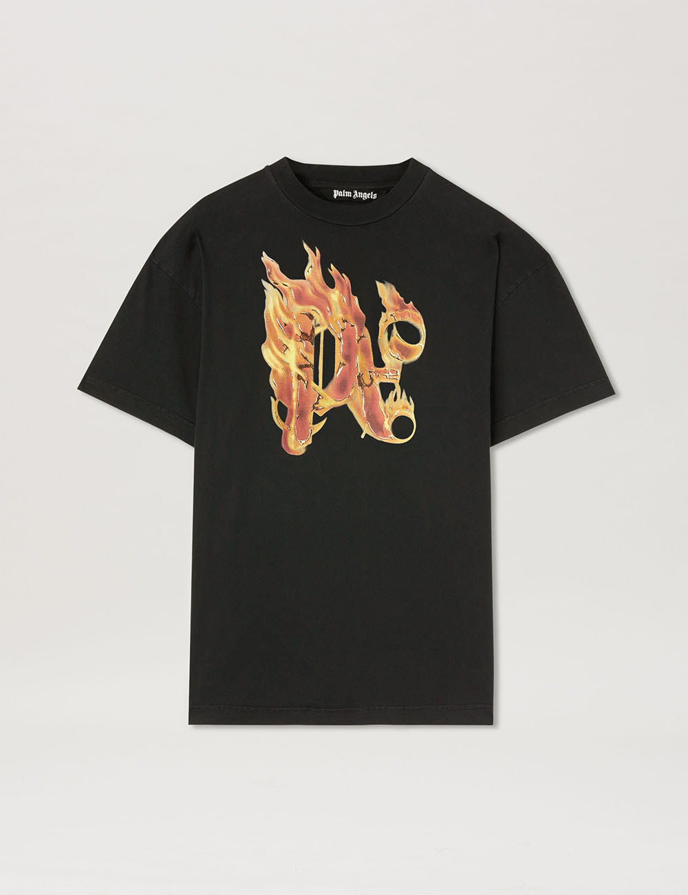 PALM ANGELS BURNING MONOGRAM TEE PALM ANGELS