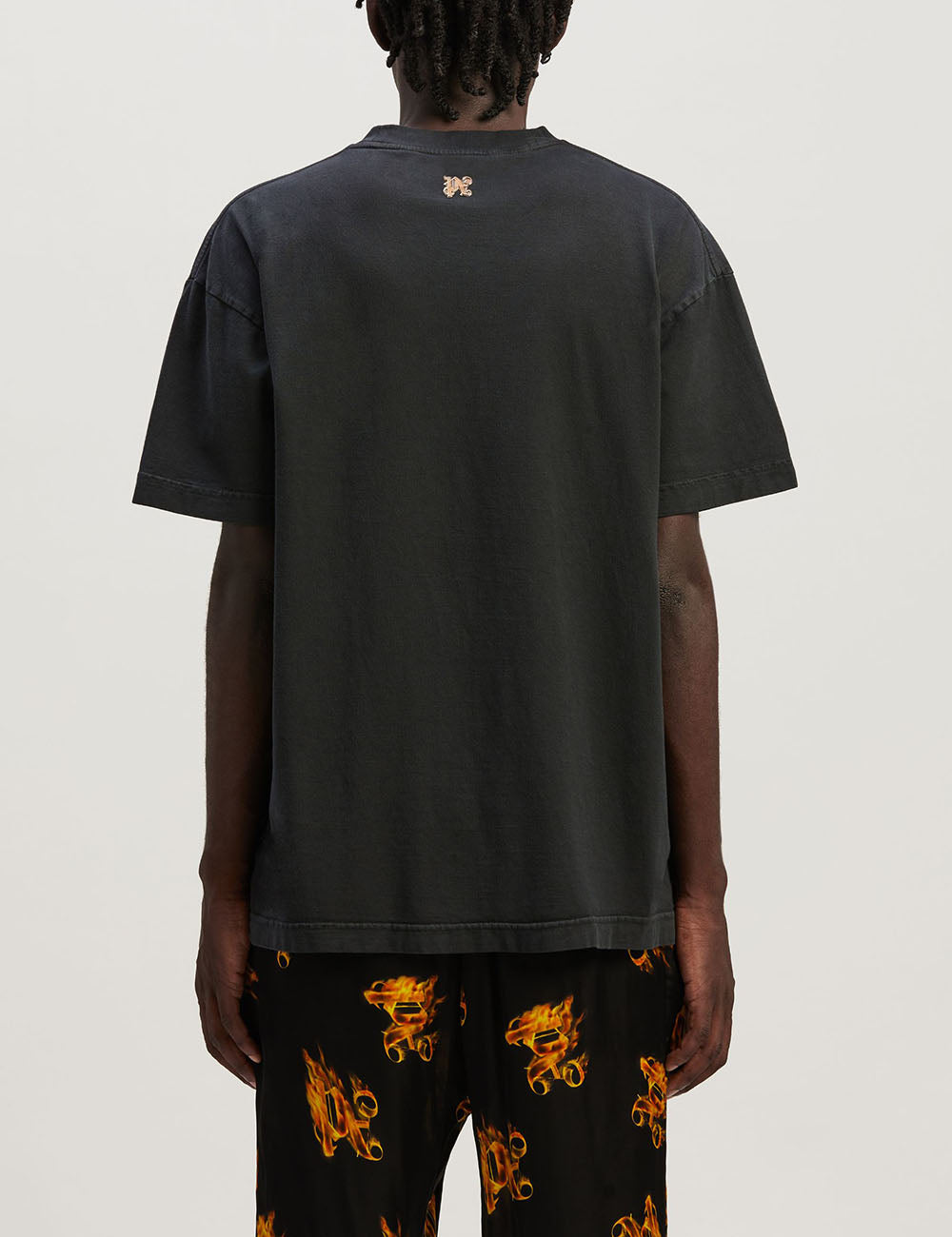 PALM ANGELS BURNING MONOGRAM TEE PALM ANGELS