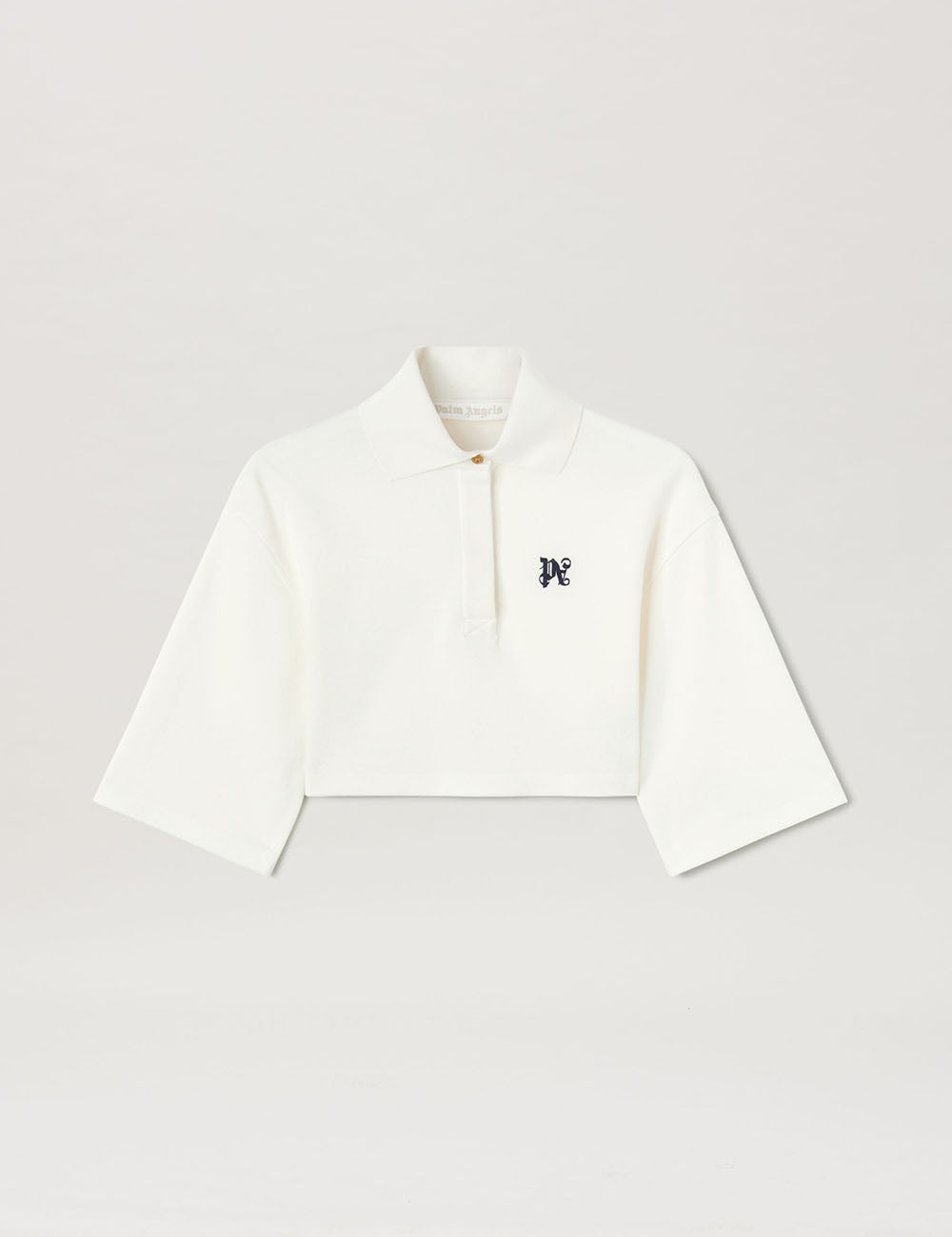 PALM ANGELS MONOGRAM CROPPED POLO PALM ANGELS