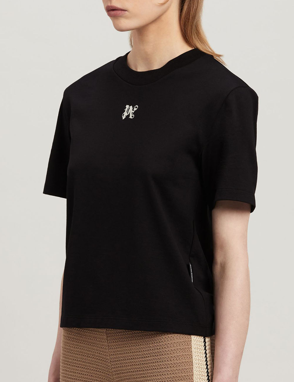 PALM ANGELS MONOGRAM FITTED TEE PALM ANGELS