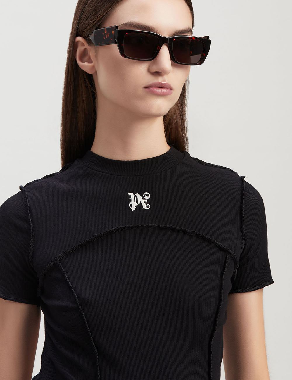 PALM ANGELS MONOGRAM MINI DRESS PALM ANGELS