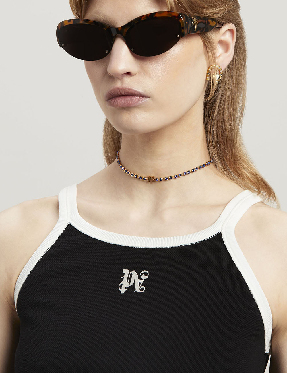 PALM ANGELS MONOGRAM TANK TOP PALM ANGELS