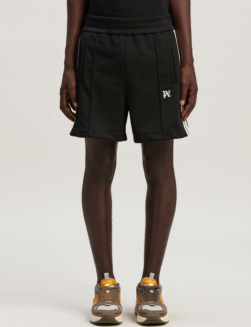 PALM ANGELS MONOGRAM TRACK SHORTS PALM ANGELS