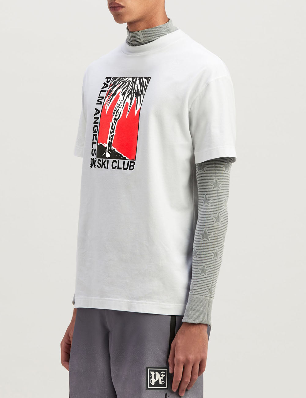 PALM ANGELS PALM SKI CLUB CLASSIC TEE PALM ANGELS