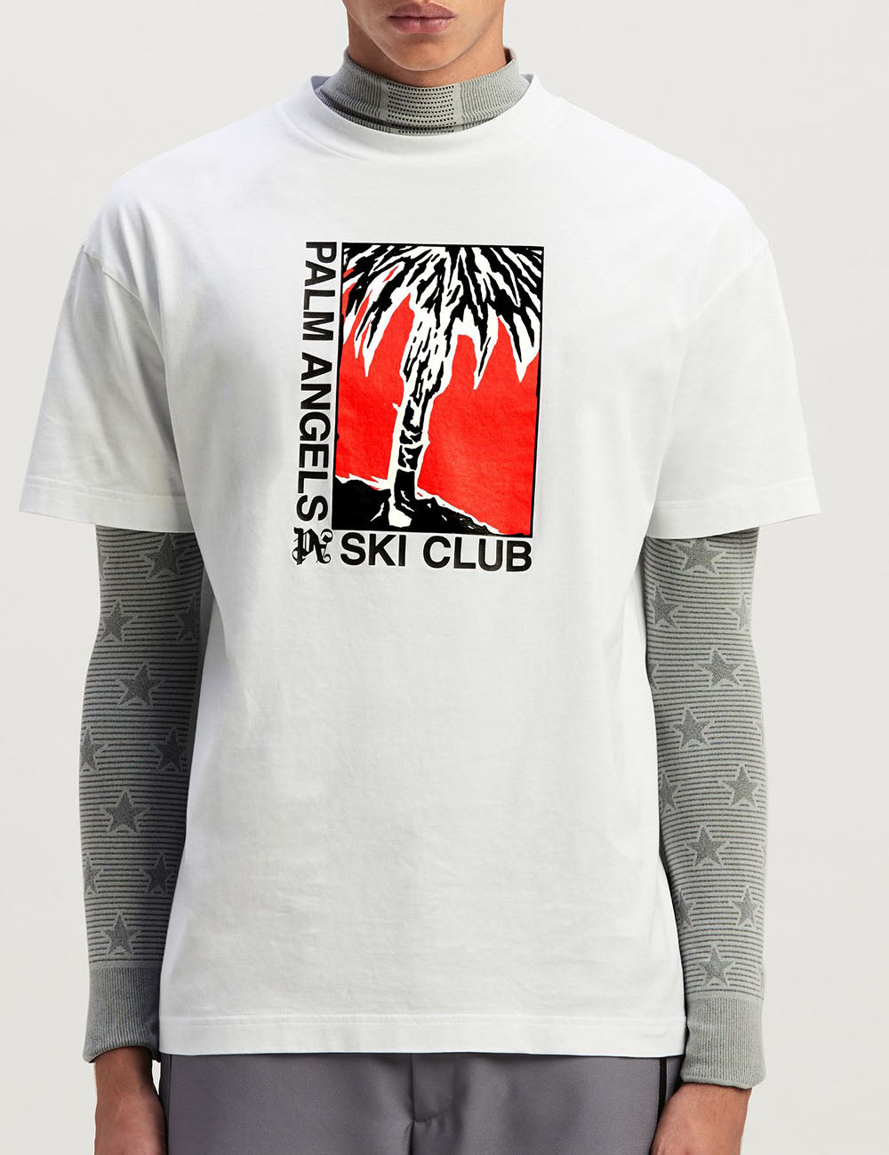 PALM ANGELS PALM SKI CLUB CLASSIC TEE PALM ANGELS