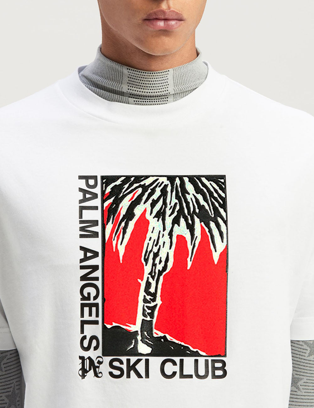 PALM ANGELS PALM SKI CLUB CLASSIC TEE PALM ANGELS