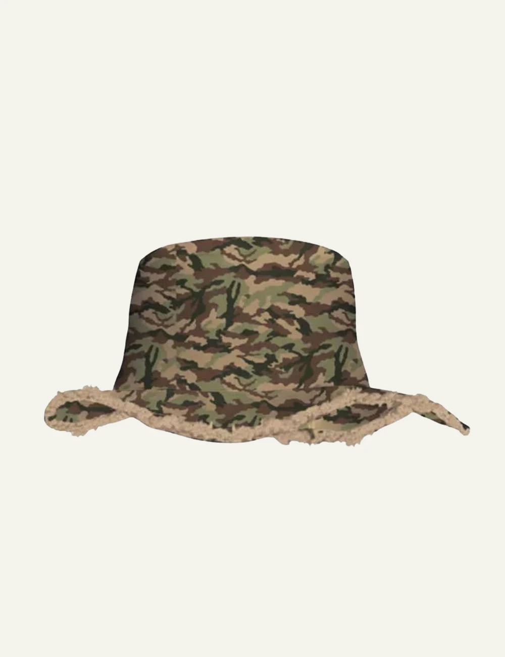 palm angels bucket hat camo logo back view