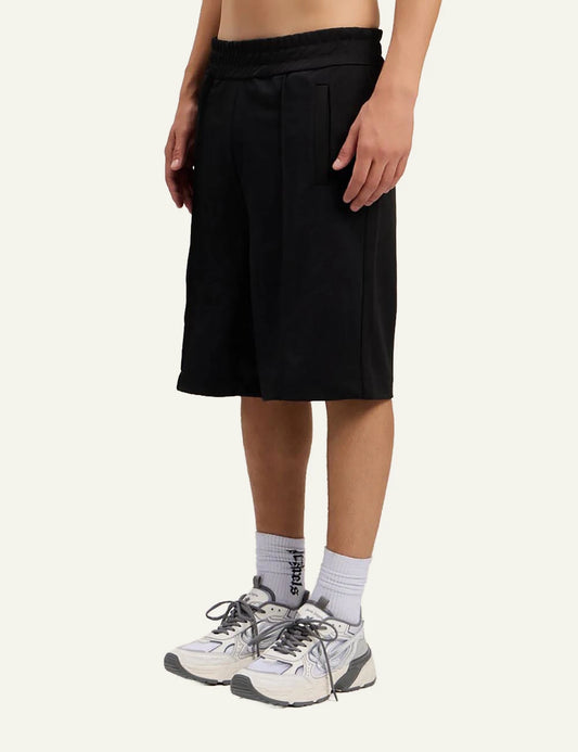 palm angels shorts black front model view