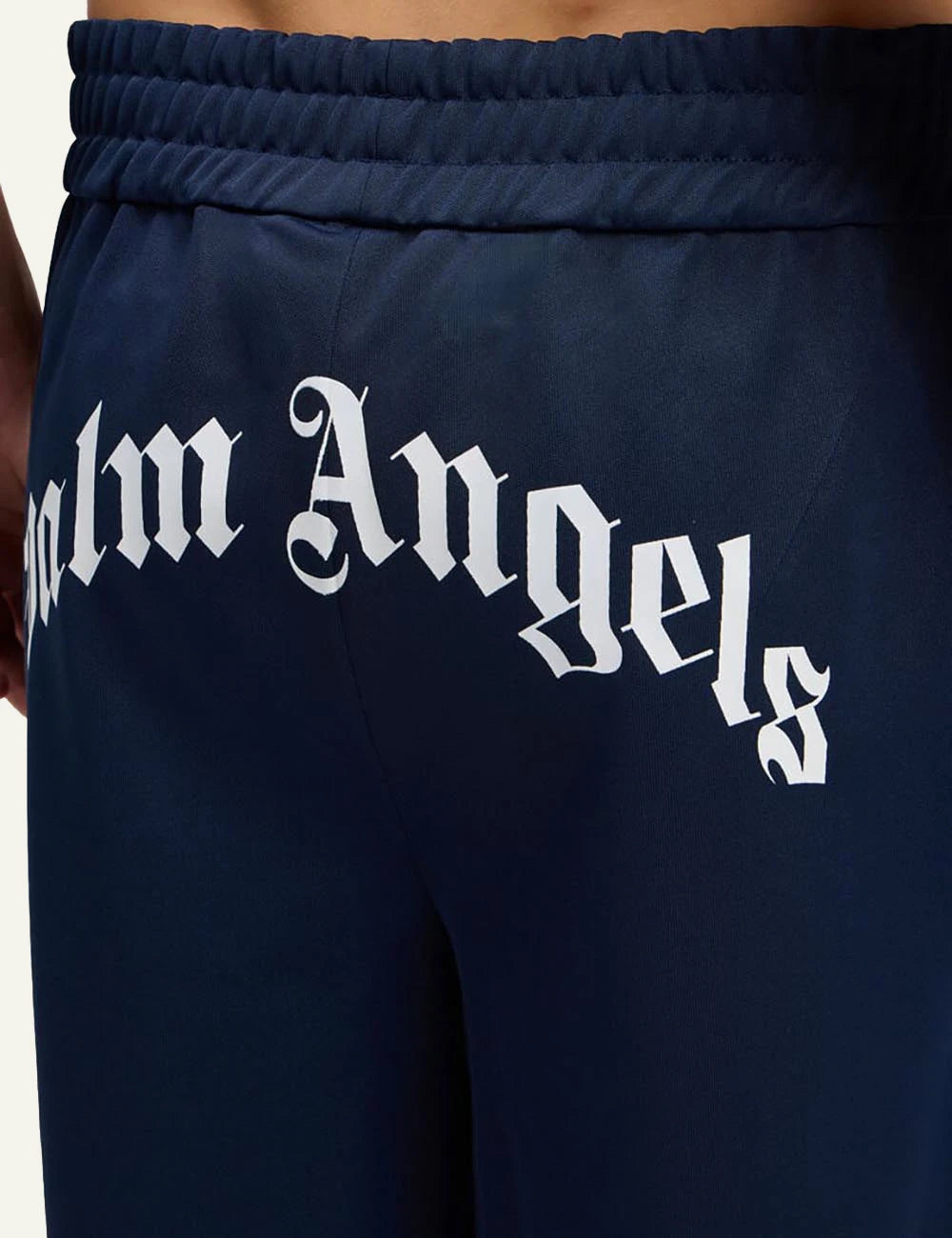 palm angels shorts navy back logo view