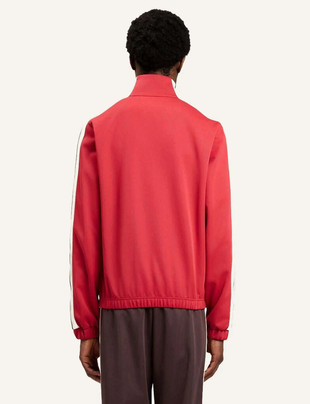 palm angels track jacket red stripe logo back view