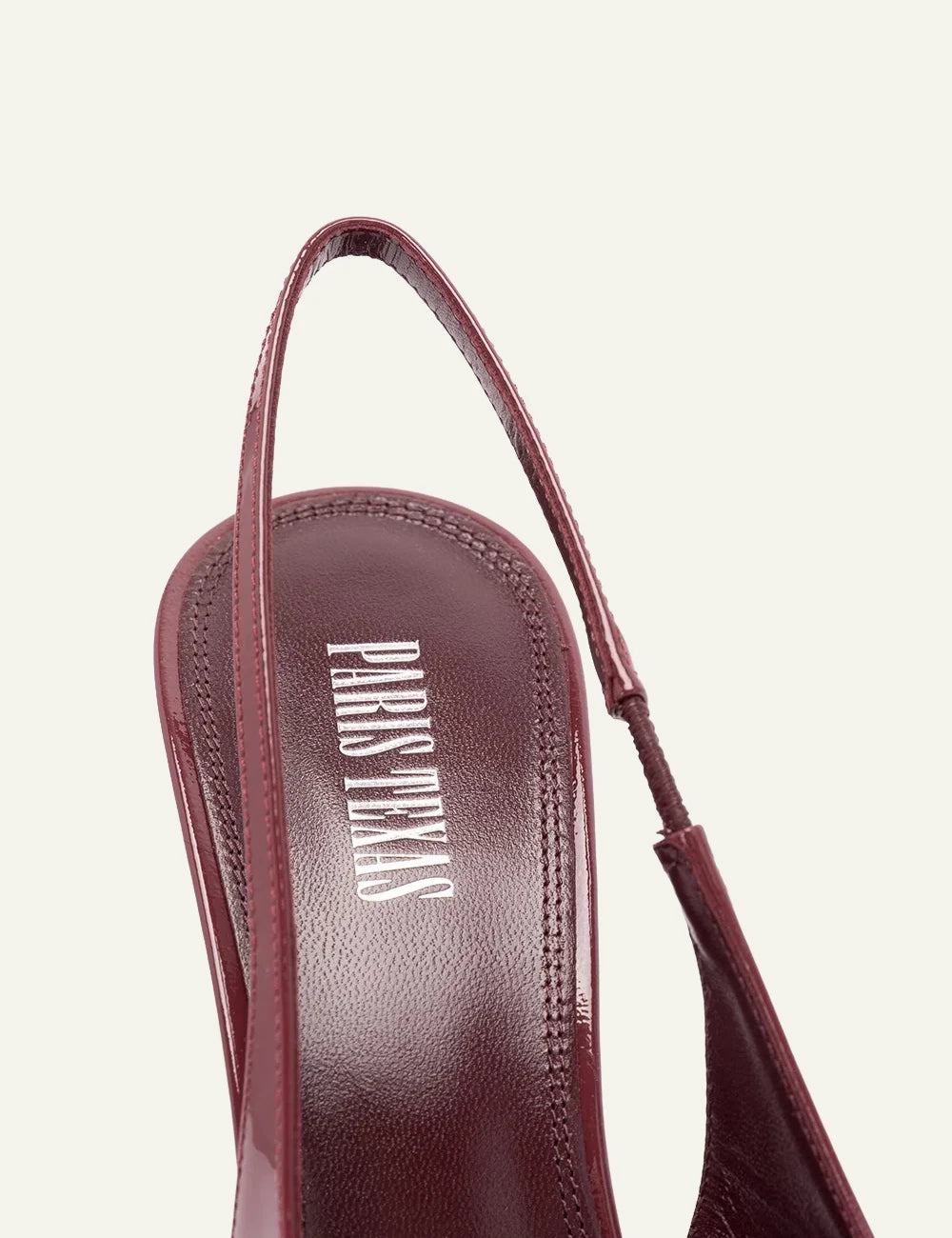Paris Texas Amarena patent leather slingback pumps with stiletto heel detail