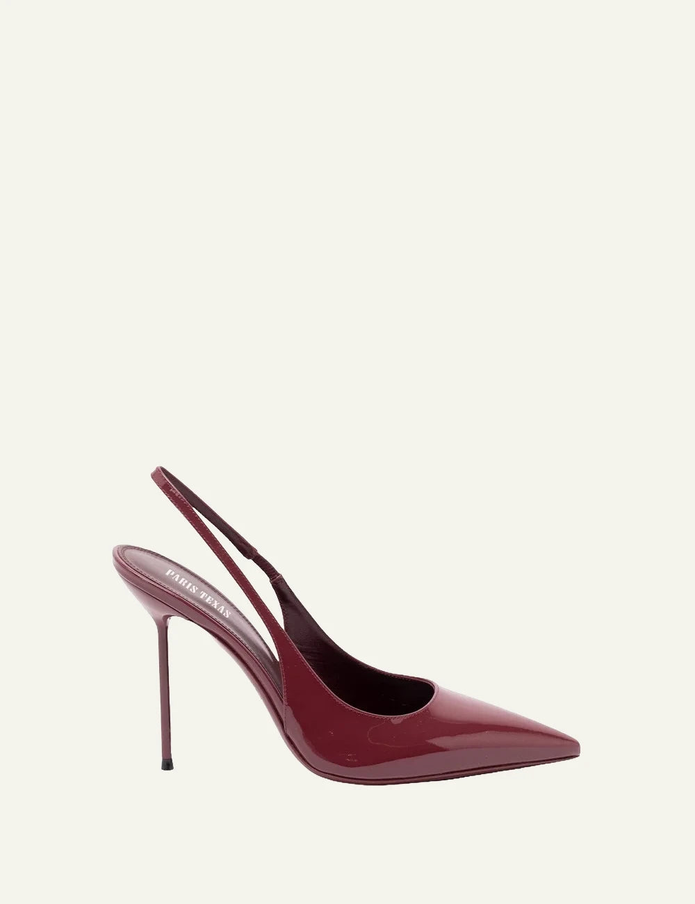 Paris Texas Amarena patent leather slingback pumps with stiletto heel