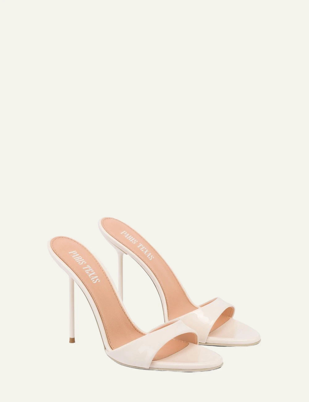 Paris Texas Lidia mule avorio  side profil view