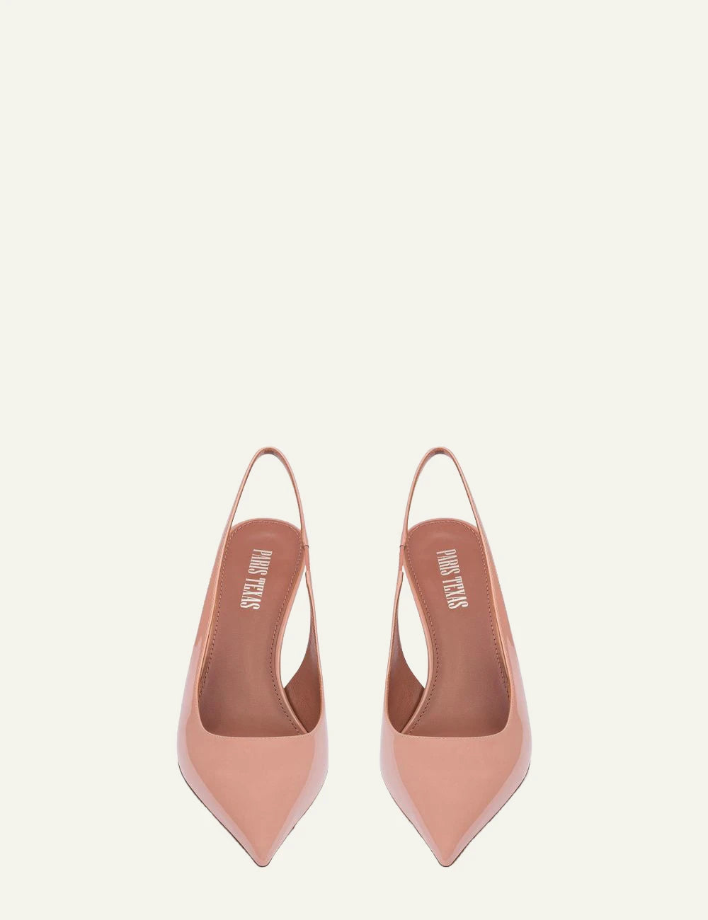 Paris Texas Lidia slingback 70 texas rose front view patent leather