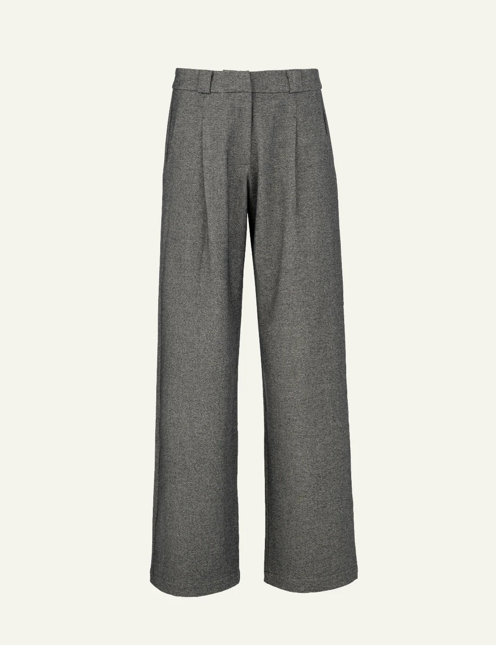 Philosophy anthracite heavy T/R wide leg pants for women
