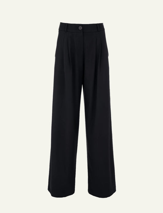 Philosophy black light T/R pleated wide leg pants for women