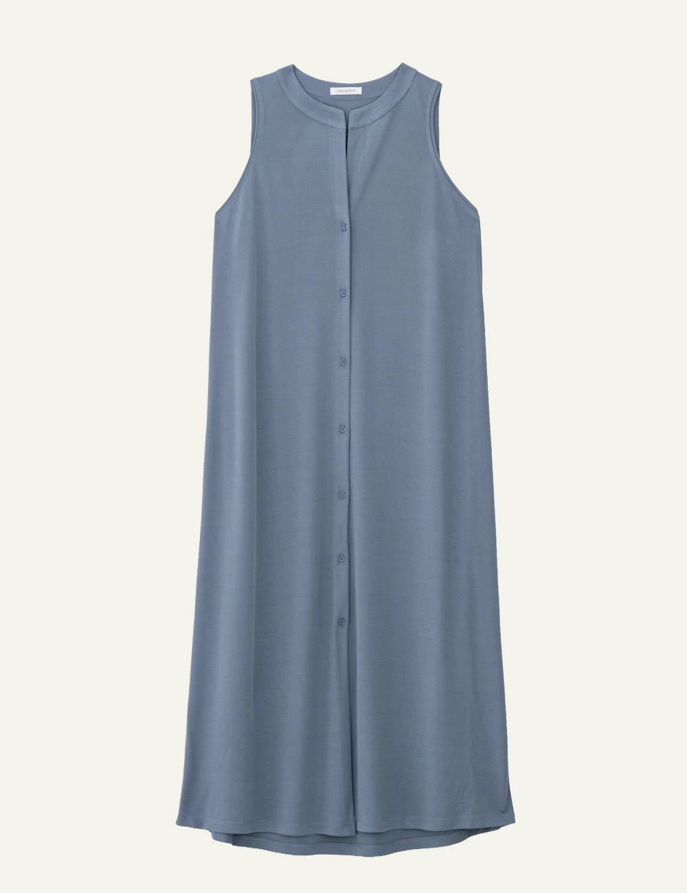 Philosophy Blue midi dress  sleeveless front view