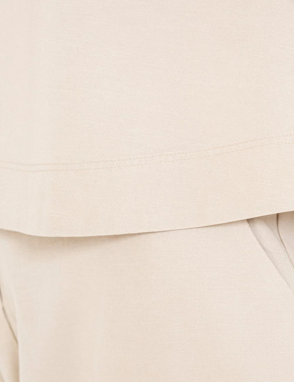 Philosophy cropped top light beige fabric detail
