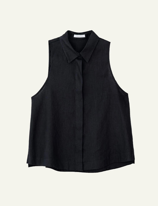 Philosophy cropped halter shirt pink flat lay front