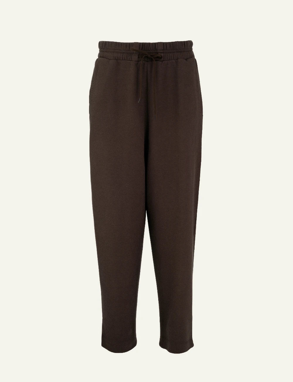 Philosophy dark brown waffle sweatpants for women
