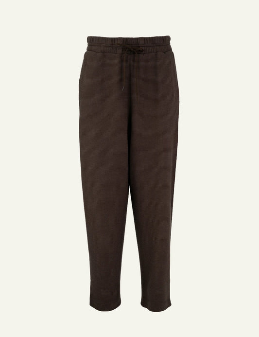 Philosophy dark brown waffle sweatpants for women