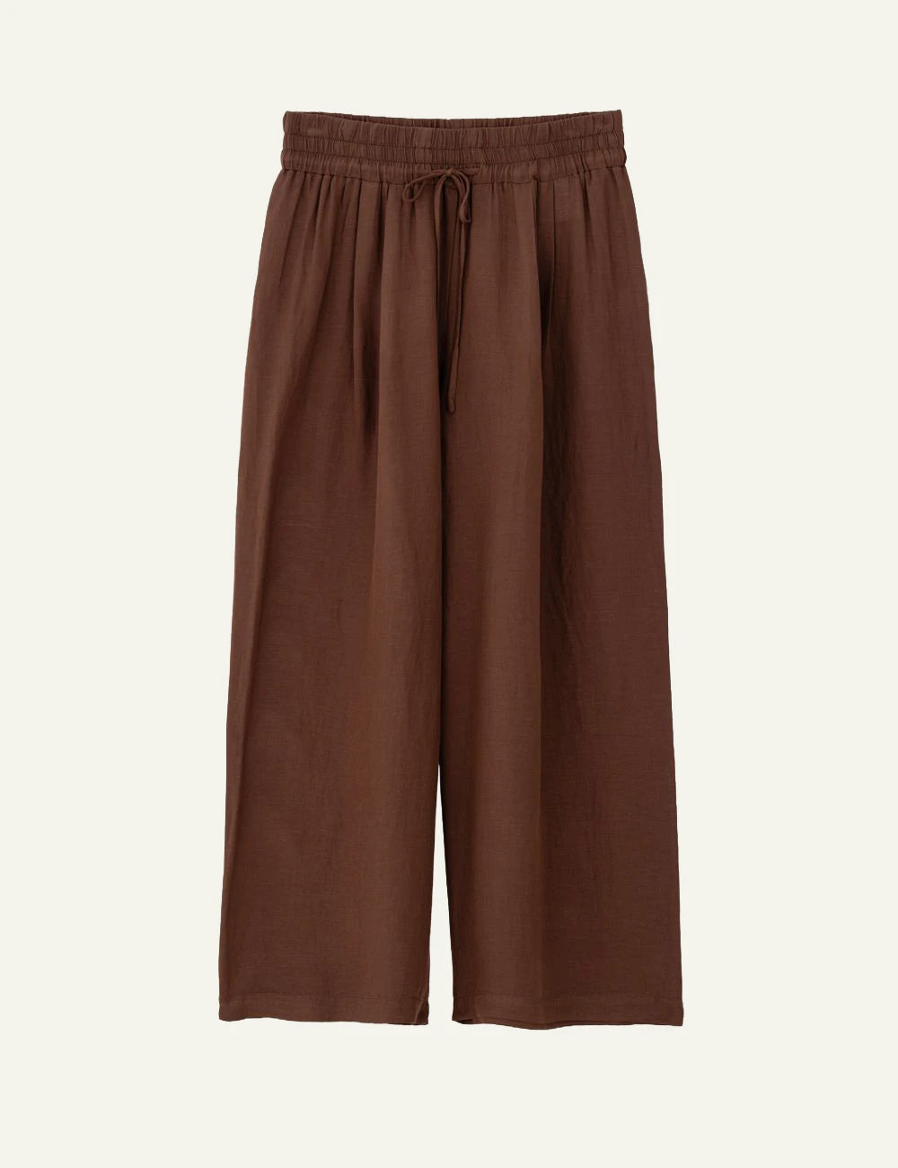 Philosophy gauze jupe culotte brown front full view