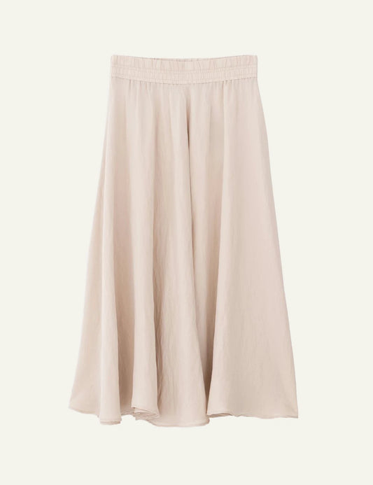 Philosophy gauze skirt light beige front view