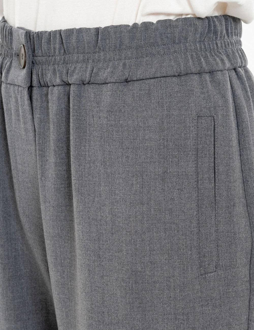 Philosophy grey light T/R jogger pants for women waist details