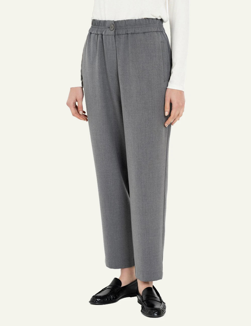 Philosophy grey light T/R jogger pants for women front view