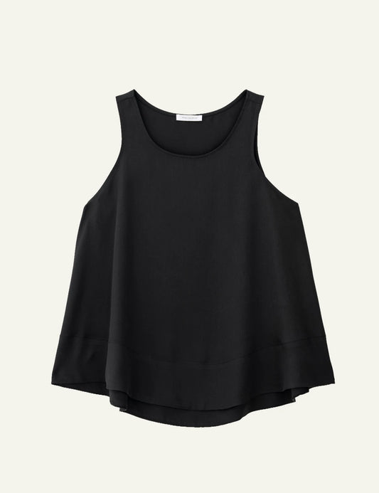 Philosophy halter neck blouse off black sleeveless loose front view