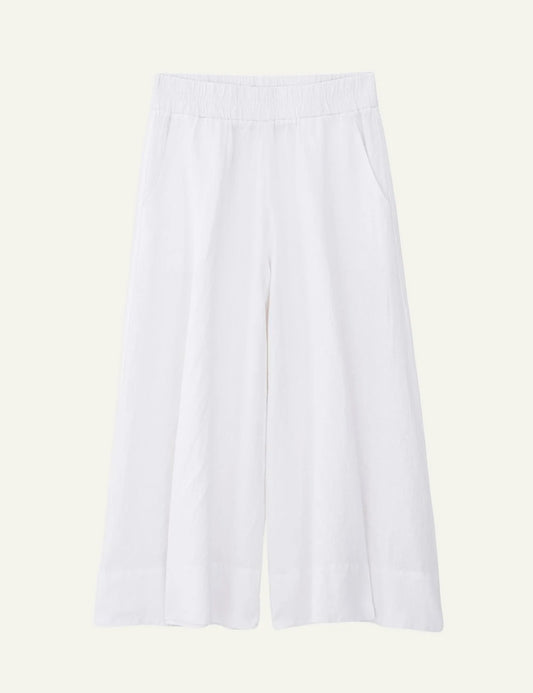 Philosophy linen jupe culotte white front relaxed fit