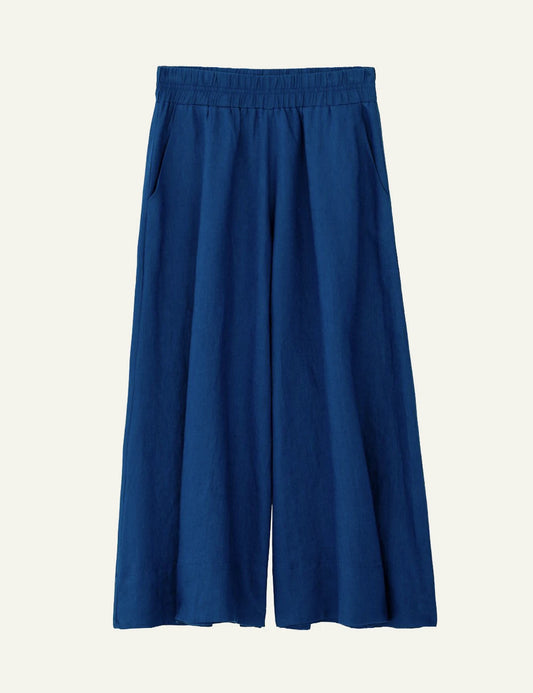 Philosophy linen jupe culotte black front relaxed fit