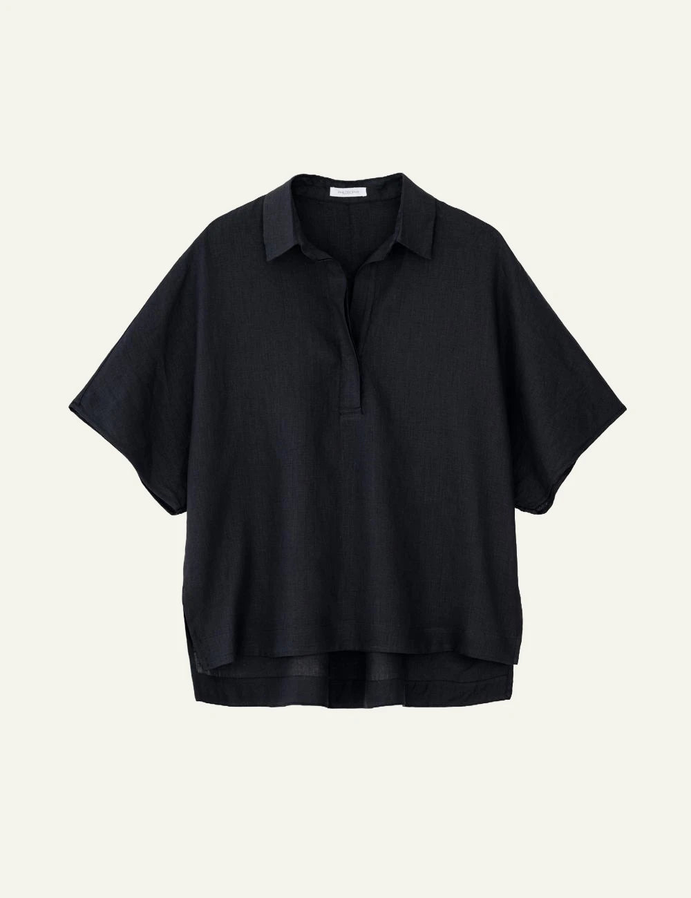 Philosophy oversized blouse black front flat