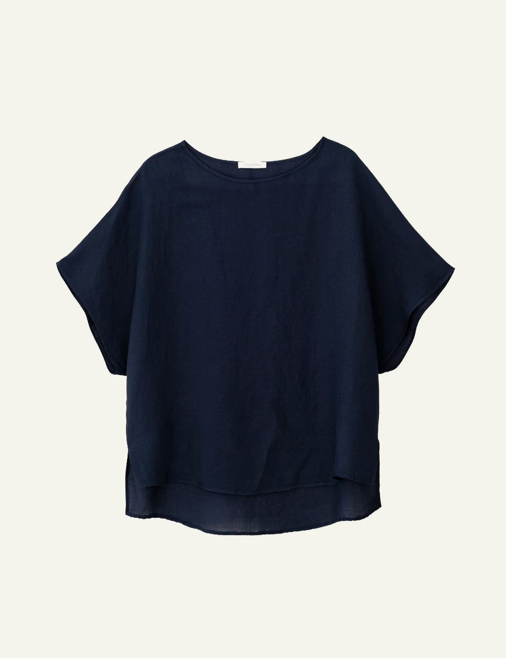 Philosophy oversized blouse blue black front flat