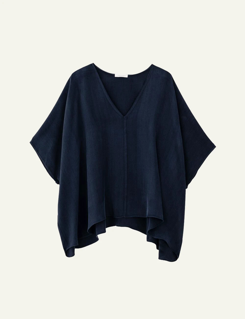 Philosophy oversized blouse dark blue v-neck front view